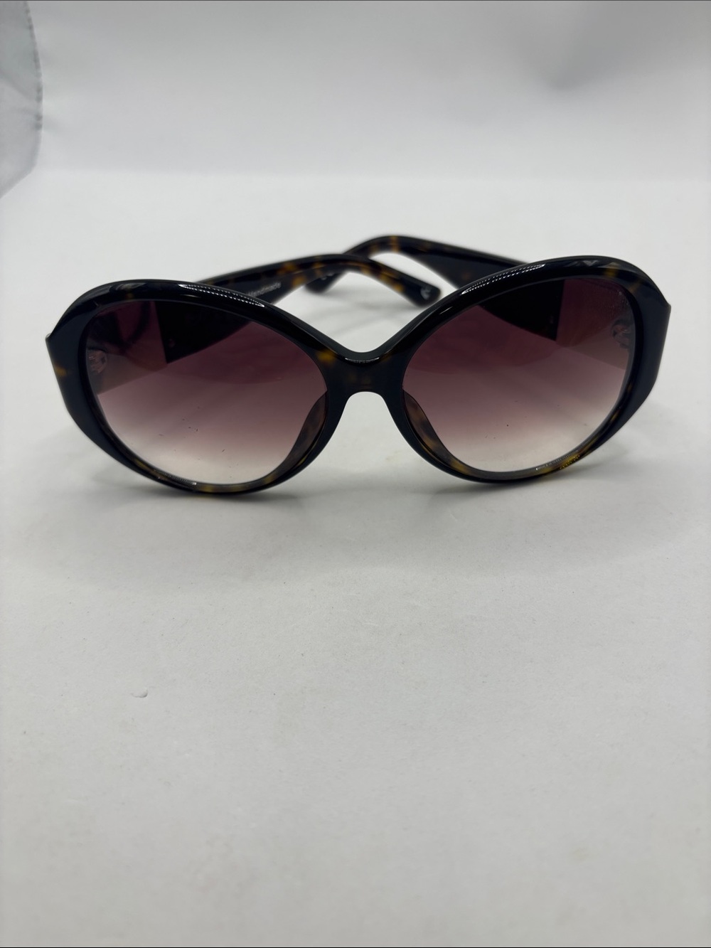 VTG Brighton Brown Foxy Lady Tortoiseshell Frame Handmade Italy silver accents